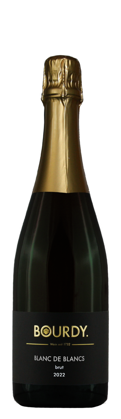 2022 Blanc de Blancs Sekt brut, 0,75 Liter, Weingut – Gästehaus Heinrich Bourdy, Edesheim/Pfalz